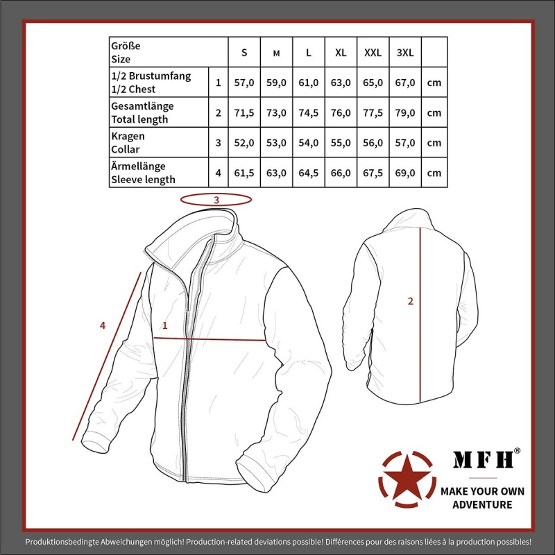 PREHODNA FLIS JAKNA TACTICAL PROIZVAJALA MFH ZELENA