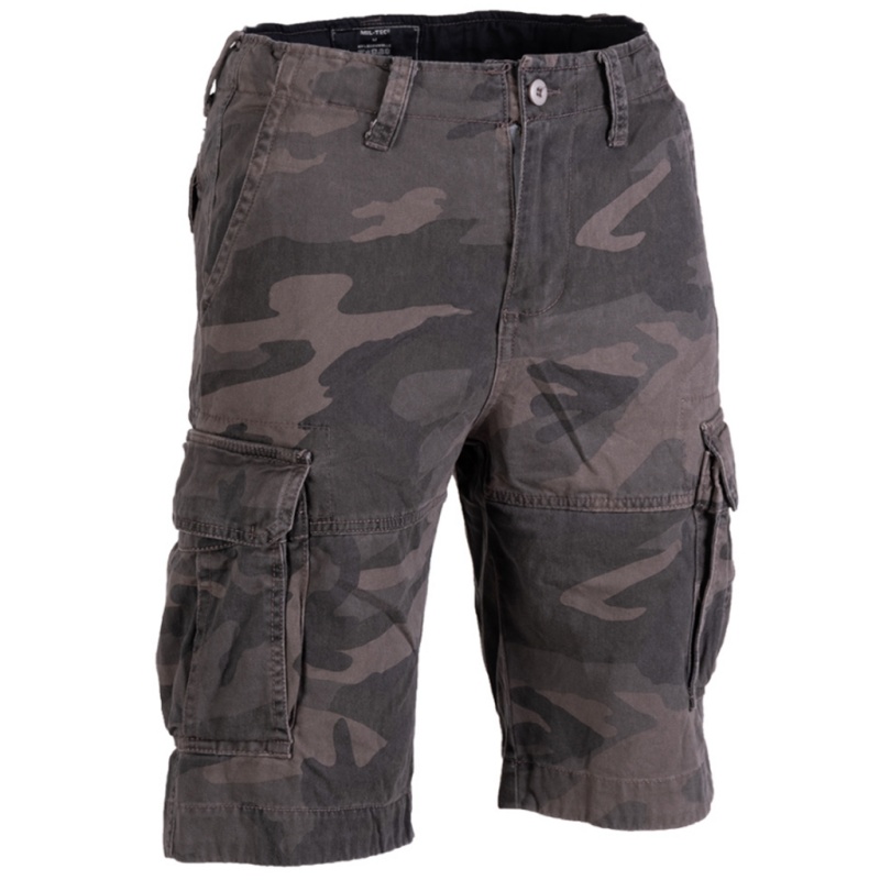 KRATKE HLAČE VINTAGE SHORTS PREWASH DARK CAMO PROIZVAJALCA MILTEC